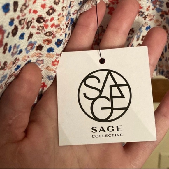 NWT Sage Collective Wrap Dress - Picture 3 of 5